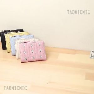 Dompet Wanita FLOWERS Wallet - Dompet lipat motif bunga - Tas wanita mini - Dompet Koin kekinian Hijrah Lillah