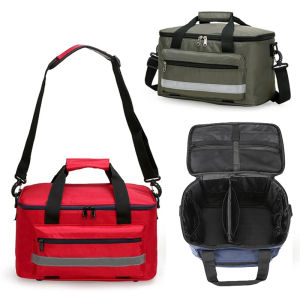 Waterproof Car Medical Bag Shoulder Bag First Aid Kit Empty Bag Family Outdoor Portable Medical Bag Emergency Kit Large Capacity