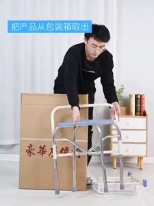 A192 Walker อุปกรณ์ช่วยเดิน พับได้ มีล้อ มีเก้าอี้ วอคเกอร์ วอร์คเกอร์ 4 ขา อลูมิเนียม น้ำหนักเบา ไม้เท้า 4 ขา ช่วยพยุง