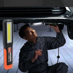 MIYIO Ultra Bright LED Work Light Waterproof COB Light 3 Modes Magnetic Flashlight USB Rechargeable Inspection Lamp