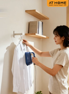 [NEW] AT HOME เตารีดไอน้ำแบบพกพาขนาดเล็ก MINI HANDHELD STEAM IRON 10HO0008110HO00082