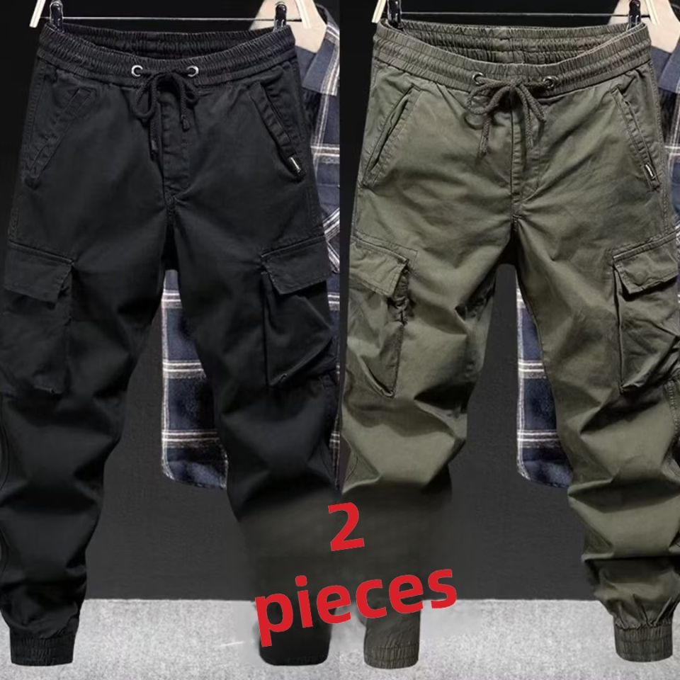 Loose Casual Large Size Work Trousers Wearable for Heavy Work Mens Summer Construction Site Uniform Pants Polyester Fiber