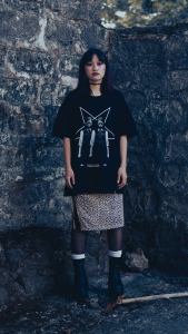DGRAVE CREATIONS DOOMED BLACK T-SHIRT