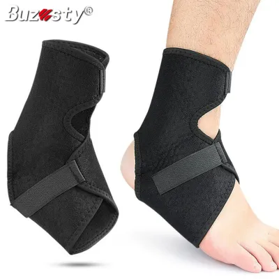 Buzesty Ankle Support Brace Compression Adjustable Wrap Breathable Neoprene Sleeve Lightweight High-elastic Ankle Stabilizer for Running Sprains ArthritisSuitable for Both Left & Right Foot