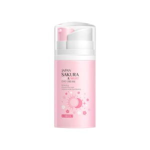 Laikou | LAIKOU Japan Sakura Day Night Pump Eye Cream Refreshing Smooth Fine Lines Improve Under Eye Elasticity Sakura Extract Eye Care