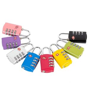 TSA Customs Lock เล็ก กระเป๋าเดินทาง ล็อค รหัสศุลกากร 4 หลัก กู้ กุญแจ ล็อค กู้ สำหรับกระเป๋า กระเป๋าเดินทาง หนึ่งในระบบ
