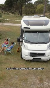 PowMr 6W solar panel flexible monocrystalline solar cell DIY cable outdoor car RV waterproof charging power system portable and safe solar panel