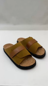 CAPHARNAUM ERNANDO 401 Sandal Pria Selop Puyuh Sandal Kasual Kulit Sendal Slop Birken