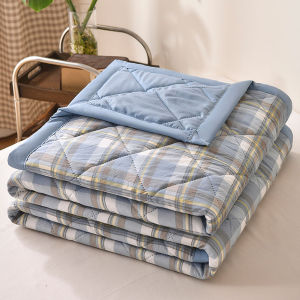 Mùa Hè Mỏng Thoải Mái Mềm Mại Điều Hòa Polyester Siêu Âm Chần Gòn Đơn Đôi Chăn Có Thể Giặt Bằng Máy Bốn Mùa Thoải Mái