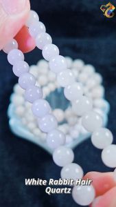 Graduation Grade Cat Eyes White Rabbit Hair Quartz Bracelet