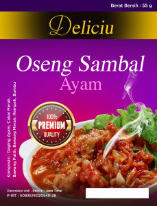 Oseng Sambal Goreng Ayam Lauk Siap Makan Tahan Lama Tanpa Pengawet 55 gr