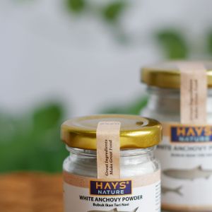 White Anchovy Powder (50 GRAM)/ Teri Nasi Bubuk 50 Gram Anti GTM Kaldu MPASI HAYS NATURE
