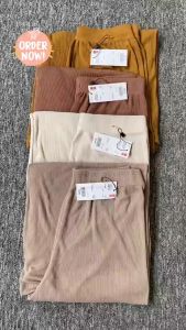 highwaish celana kulot bludru wanita panjang knit clana jeans panjang jumbo