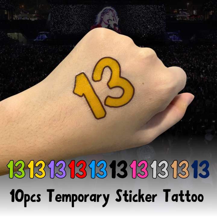 Taylor Swift 13 temporary tattoo - ネームタグ