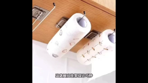 OHHDEER Rak Gantung Dapur Serbaguna🧻 Stainless Steel Multifunction Tissue Paper Hanging Rack Holder