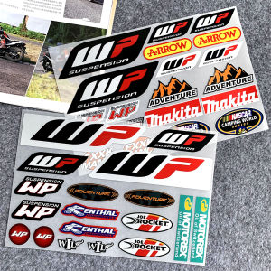 1 Set of WP Reflective Shock Absorber Stickers Suitable for KTM Off-road Motorcycle Modified Front Fork Shock Absorber Stickers
