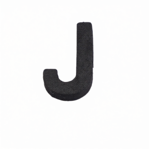 YIBANQI | Magnetic Letter Tiles Black White 26 Pieces
