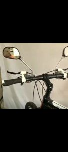SYB 2Pcs Bicycle rearview mirror Mountain reflector cycling safety rearview mirror