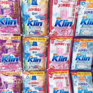 Soklin cair Liquid jumbo 1000 1 renceng isi 7 sachet Detergen Cair Anti-Bakteri Soklin Sachet Pengisi Ulang Eco-Friendly Deterjen Laundry Aroma Lavender Deterjen Brightening Dan Whitening - Lazada