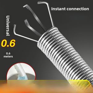 Manual Toilet Pipe Unblocker Hair Clearing Tool Household Bathroom Essential Sink Drain Cleaner Hair Claw Toilet Tool