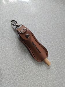 paket sarung pipa kulit + pipa kayu. bisa custom nama