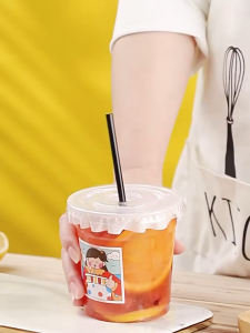 กระดาษปิดฝาแก้ว กันน้ำหก 500 แผ่น  ฝาครอบแก้ว กระดาษกันน้ำ กระดาษปิดแก้ว