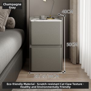 ZHUSHANXIA | Luxurious Minimalist Bedside Cabinet Wooden
