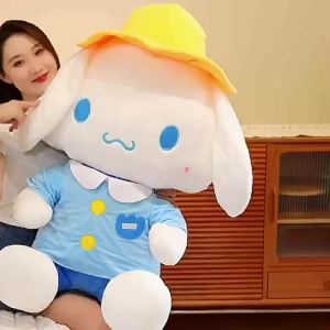 Hot 25 ~ 60cm Sanrio Cinnamoroll Cartoon Plush Dolls Kawaii Hat Style Anime Big Dog Pillows Stuffed Toys Room Decor Kids Gifts