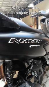 EMBLEM MOTOR YAMAHA NMAX 155 3 DIMENSI TIMBUL UNTUK VARIASI MOTOR SUDAH DAPAT SEPASANG