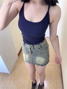 Áo Ba Lỗ Nữ Pure Desire Hot Bé Gái Không Dây Áo Vest Thể Thao Mùa Hè Đa Năng Áo Ngực Đệm Một Mảnh Áo Khoác Ngoài