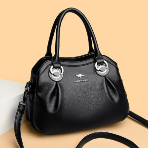NALLCHEER Retro Fashion Womens Bag Color Collision Design Metal Clasp Shoulder Crossbody Dual-Use Tote Bag