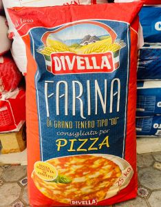 Divella Farina PIZZA Flour Tipo "00" ขนาด 25kg. แป้งพิซซ่า ดีเวลล่า ฟาริน่า เบอร์ 00 ขนาด 25 กิโลกรัม