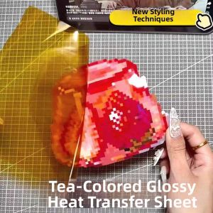 Heat-Resistant Transparent Tea Colored DIY Transfer Paper