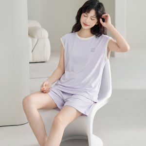 MiiOW | Cotton Padded Sleeveless Womens Loungewear Set