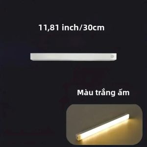 Đèn Ngủ Cảm Ứng Sạc USB Không Dây Màu Trắng Ấm Tự Chứa Cho Tủ Quần Áo Nhà Bếp Hành Lang Phòng Cầu Thang
