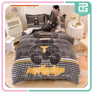 Bộ Chăn Ga Gối Nỉ Nhung 3D Cao Cấp Hoạt Hình Dễ Thương Mềm Mịn nhiều mẫu được chọn mẫu ( Đủ kích thước)