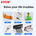 1000/100Pcs Self-Locking Plastic Nylon Tie Black Zip Wraps Strap Cable Tie Set Fastening Ring Loop Wire Wrap For Home Bundles. 