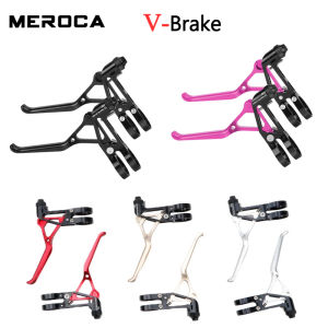 Meroca | MEROCA V Brake Lever Ultralight 68g Double Brake Lever CNC Bicycle Brake Handle Purple Lever for Brompton Bmx Bike Accessories