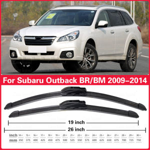 For Subaru Outback BR / BM 2009 - 2014 Windshield Windscreen Window 26"+19" Car Accessories Wiper LHD Front Wiper Blades Set
