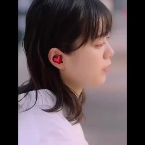 ＜1202＞  Popular in Japan heartbuds Heart Shaped Love In-Ear Wireless Bluetooth High Power Noise Reduction Headset Female Gift