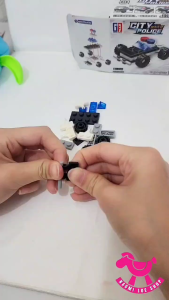 10in1 block white police Mainan Mobil Mobilan Mini Seri Speed Cars blok DIY Anak Bagus Murah city police