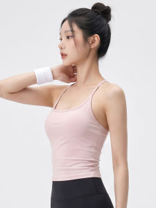 sui xin yu qie | Yoga Sport Racerback Summer Pink Shockproof Stabilizing Cup Sports Bra