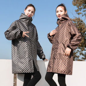 Waterproof Fleece Lined Thick Long Sleeve Womens Apron Warm Fashionable Workwear Gown for Men And Women Winter Cleaning Tool