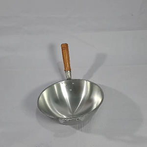wajan cekung gagang aluminium uk 27cm