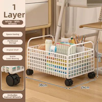SUOBAI | Multi-layer Rotating Bookshelf Storage