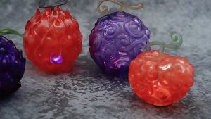 Mô hình One Piece mô hình trái ác quỷ trong One Piece có LED trái gomu gomu no mi và trái mera mera no mi