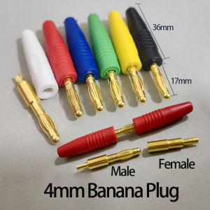 1PCS Pure Copper 4mm Banana Socket Welding Type Male and Female Docking Banana Plug Socket Power Connector Terminal