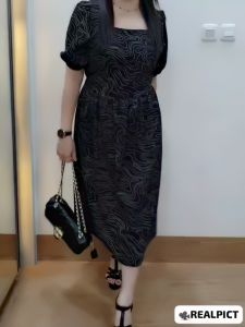 JESS Dress Katun Glitter - Dress Korea - Midi Dress Premium