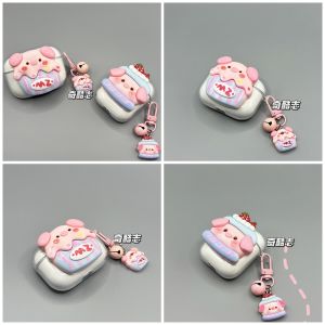 Adorable Anti-Fall Protection Soft Shell Case for IKF Find Air5 Mini Pig Head pro Small Color Box Bluetooth Earphone Cover