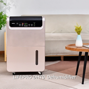 LifePro DH70 Dehumidifier 70L/Day | 8L Tank | Ionizer + Carbon Filter | 3Y Warranty | 50–180m² Room Use